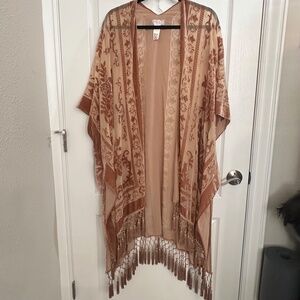 Free People "Night Bird Burnout Duster" One Size